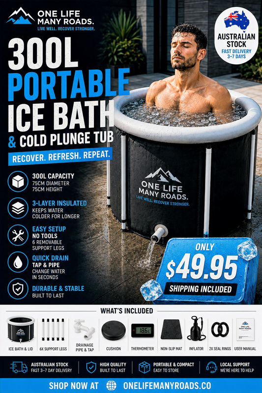 300L Portable Ice Bath & Cold Plunge Tub Australia